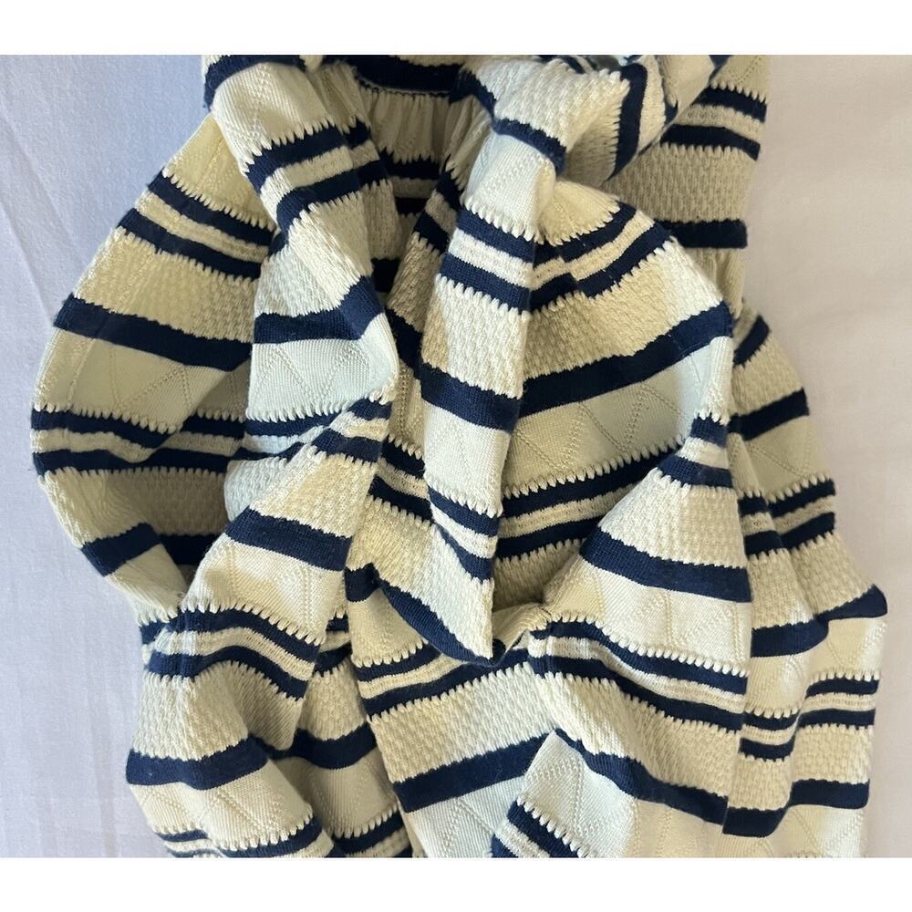 J. Crew Factory Navy Ivory Stripe Sleeveless Fit & Flare Dress Size M
Preppy - Picture 7 of 7